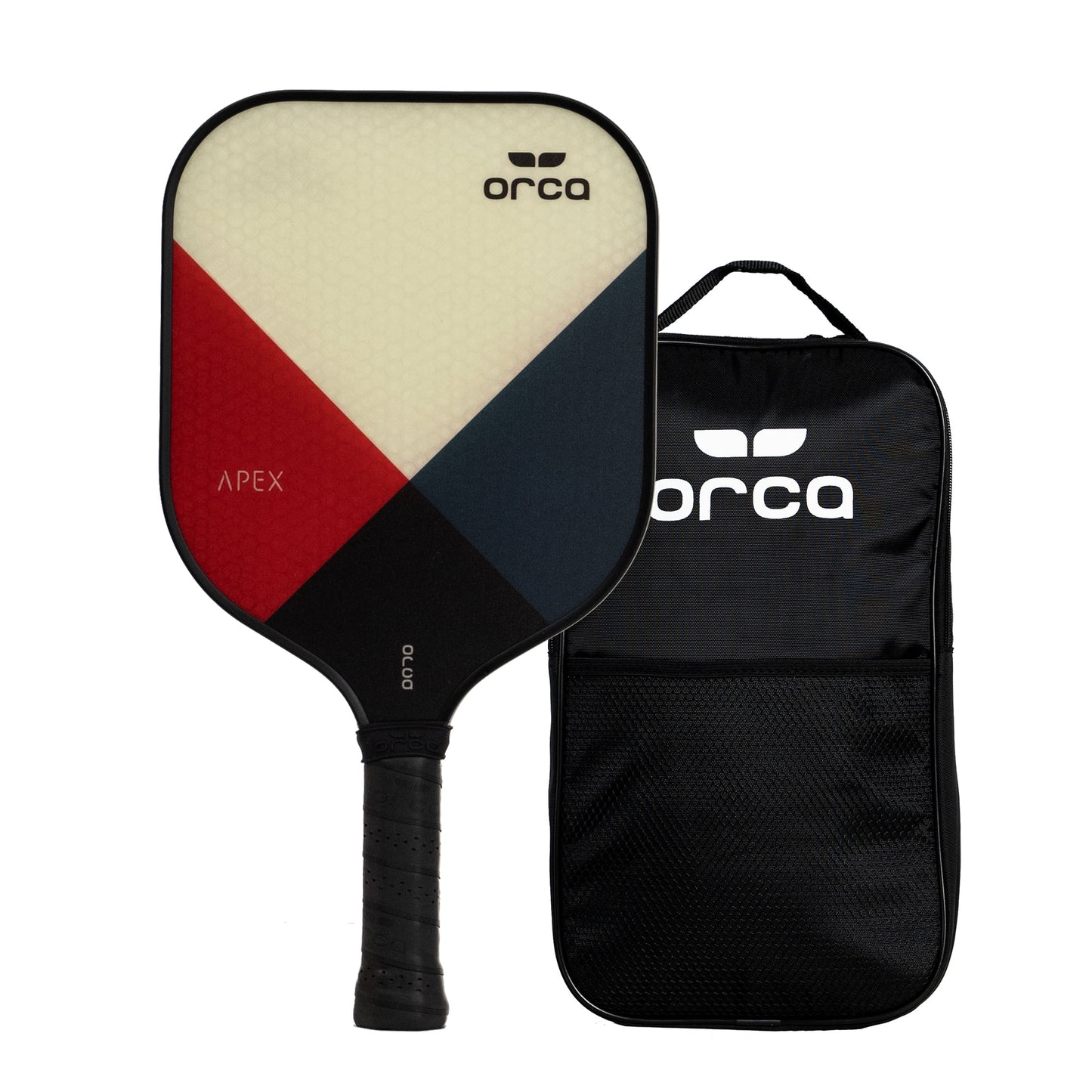 Apex Polymer Honeycomb Pickleball Paddle with Carry Bag, 7.6Oz by