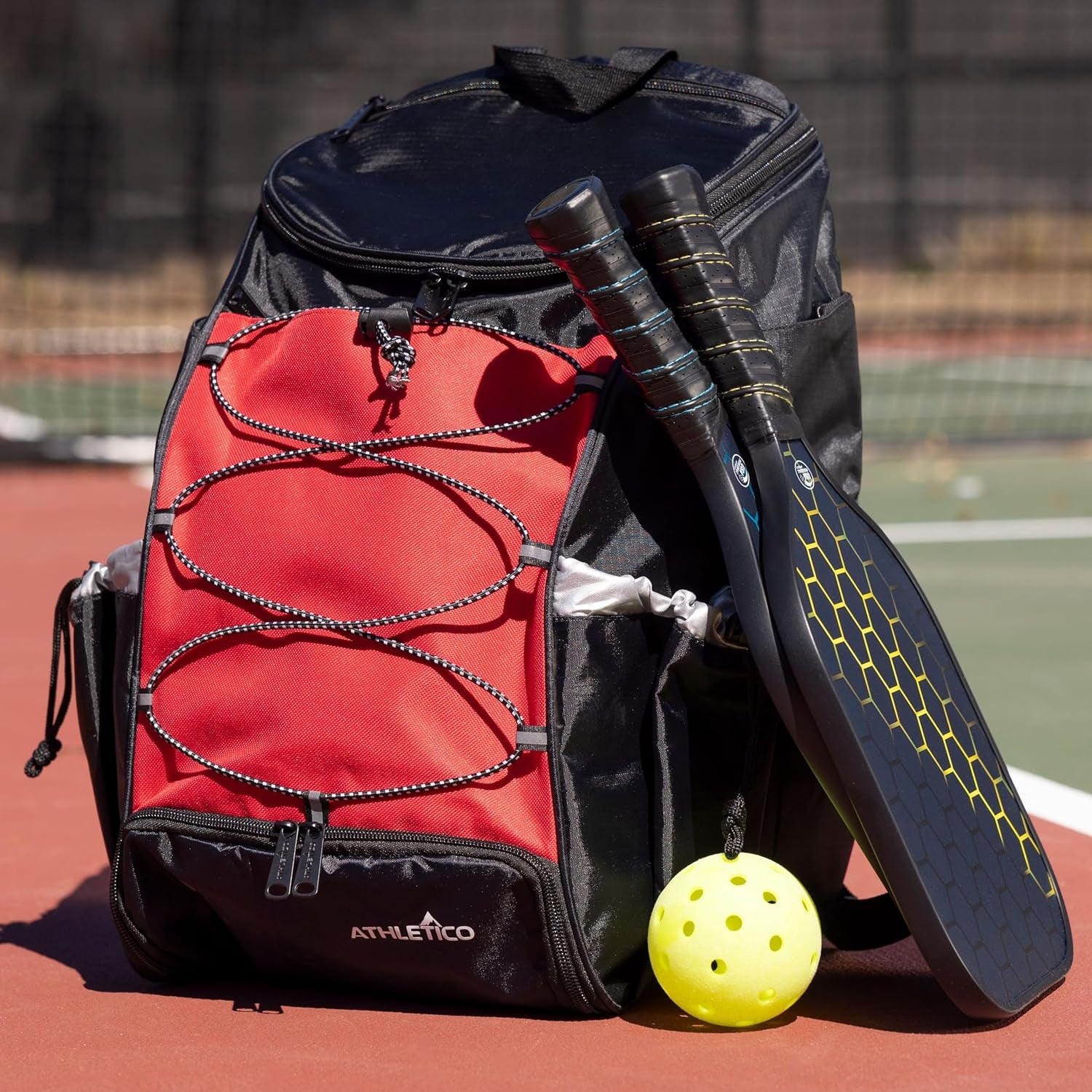 35L Pickleball Backpack - Pickleball Bags for Men or Women Includes Pickleball Ball Holder